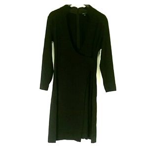 Etcetera Deep V-neck Long-sleeved Dress
